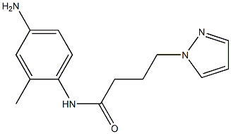 N-(4-amino-2-methylphenyl)-4-(1H-pyrazol-1-yl)butanamide 구조식 이미지