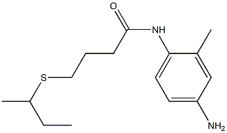 N-(4-amino-2-methylphenyl)-4-(butan-2-ylsulfanyl)butanamide Structure