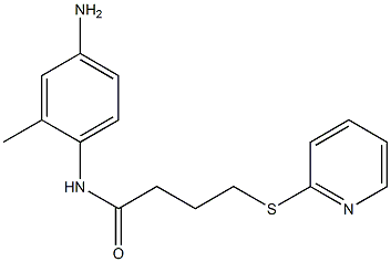 N-(4-amino-2-methylphenyl)-4-(pyridin-2-ylsulfanyl)butanamide Structure