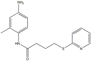 N-(4-amino-2-methylphenyl)-4-(pyridin-2-ylsulfanyl)butanamide 구조식 이미지