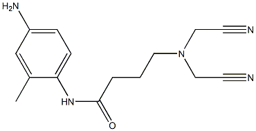 N-(4-amino-2-methylphenyl)-4-[bis(cyanomethyl)amino]butanamide 구조식 이미지