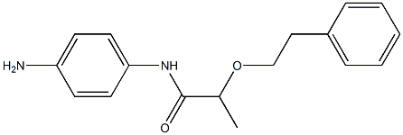 N-(4-aminophenyl)-2-(2-phenylethoxy)propanamide 구조식 이미지