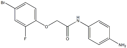 N-(4-aminophenyl)-2-(4-bromo-2-fluorophenoxy)acetamide 구조식 이미지