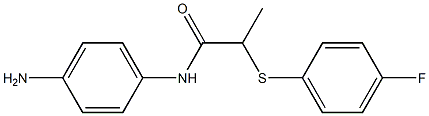 N-(4-aminophenyl)-2-[(4-fluorophenyl)sulfanyl]propanamide Structure