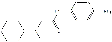 N-(4-aminophenyl)-2-[cyclohexyl(methyl)amino]acetamide 구조식 이미지