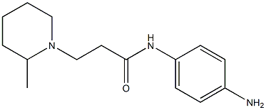 N-(4-aminophenyl)-3-(2-methylpiperidin-1-yl)propanamide 구조식 이미지