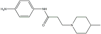 N-(4-aminophenyl)-3-(4-methylpiperidin-1-yl)propanamide 구조식 이미지