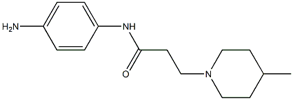 N-(4-aminophenyl)-3-(4-methylpiperidin-1-yl)propanamide Structure