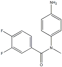 N-(4-aminophenyl)-3,4-difluoro-N-methylbenzamide 구조식 이미지