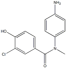 N-(4-aminophenyl)-3-chloro-4-hydroxy-N-methylbenzamide 구조식 이미지