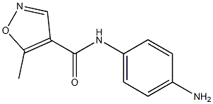 N-(4-aminophenyl)-5-methylisoxazole-4-carboxamide 구조식 이미지