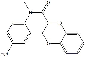 N-(4-aminophenyl)-N-methyl-2,3-dihydro-1,4-benzodioxine-2-carboxamide 구조식 이미지