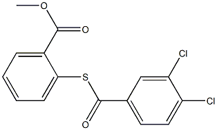 methyl 2-(3,4-dichlorobenzoyl)sulfanylbenzoate Structure