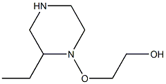 N-(2-Hydroxyethoxy)Ethylpiperazine 구조식 이미지