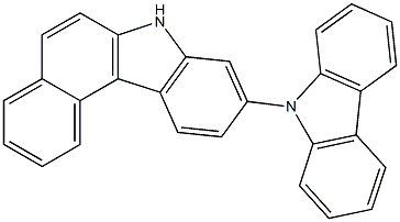 9-(N-carbazolyl)-7H-benzo[c]carbazole 구조식 이미지