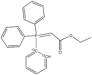 (Carbethoxymethylene)triphenylphosphorane-13C2 구조식 이미지