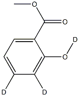 Methyl Salicylate-d3 구조식 이미지