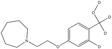 (4-(2-(Azepan-1-yl)ethoxy)phenyl)methanol-d4 구조식 이미지