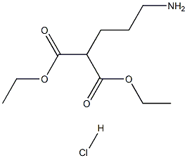 diethyl 2-(3-aminopropyl)malonate hydrochloride 구조식 이미지