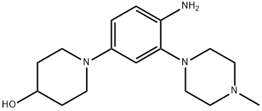 1-(4-amino-3-(4-methylpiperazin-1-yl)phenyl)piperidin-4-ol Structure