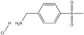 4-(METHYLSULPHONYL)BENZYLAMINE HYDROCHLORIDE Structure