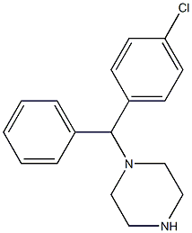 (-)-1-[1-(4-chlorophenyl)phenylmethyl]piperazine Structure