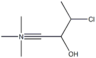 3-chloro-2-hydroxy-N,N,N-trimethylbutyronitrile 구조식 이미지