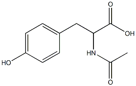 2-acetamido-3-(4-hydroxyphenyl)-propionic acid Structure