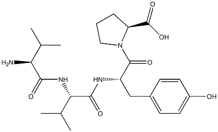 valyl-valyl-tyrosyl-proline 구조식 이미지