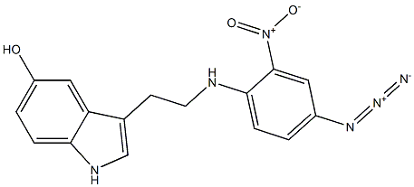 N-(2-nitro-4-azidophenyl)serotonin Structure