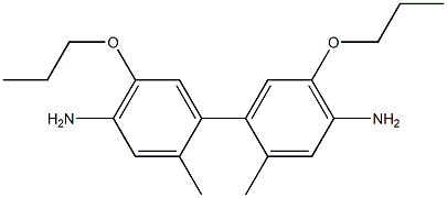2,2'-DIMETHYL-5,5'-DIPROPROXYBENZIDINE 구조식 이미지