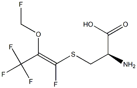 (Z)-S-(1-FLUORO-2-FLUOROMETHOXY-2-(TRIFLUOROMETHYL)VINYL)-L-CYSTEINE Structure