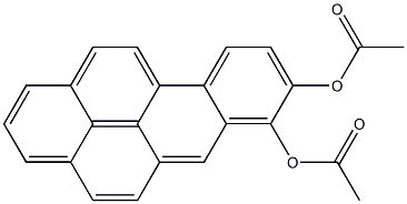 BENZO[A]PYRENE-7,8-DIOL,DIACETATE(ESTER), 구조식 이미지