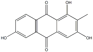 2-METHYL-1,3,6-TRIHYDROXYANTHRAQUINONE Structure