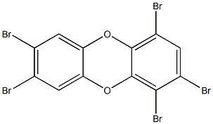 1,2,4,7,8-PENTABROMIDIBENZO-PARA-DIOXIN Structure