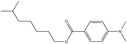 BENZOICACID,PARA-DIMETHYLAMINO-,ISOOCTYLESTER 구조식 이미지