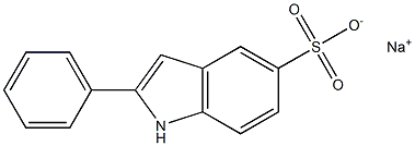 2-PHENYL-1H-INDOLE-5-SULPHONICACID,MONOSODIUMSALT 구조식 이미지
