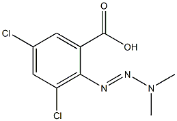 3,5-DICHLORO-2-(3,3-DIMETHYL-1-TRIAZENO)-BENZOICACID Structure