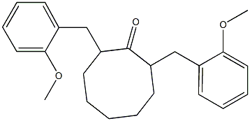 2,8-BIS(2-METHOXYBENZYL)CYCLOOCTANONE Structure