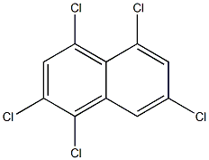 1,2,4,5,7-PENTACHLORONAPHTHALENE 구조식 이미지