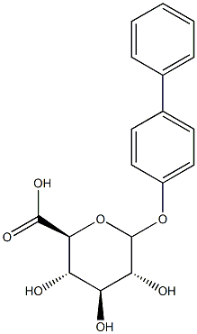 PARA-PHENYLPHENYLGLUCURONIDE 구조식 이미지