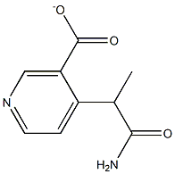 1-CARBAMOYLETHYLNICOTINATE Structure