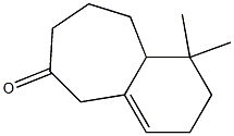 1,1-Dimethyl-1,2,3,5,7,8,9,9a-octahydro-benzocyclohepten-6-one 구조식 이미지
