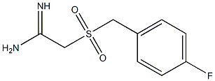 2-(4-FLUOROPHENYLMETHANESULPHONYL)ACETAMIDINE 구조식 이미지