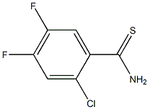 2-CHLORO-4,5-DIFLUOROTHIOBENZAMIDE Structure