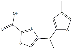 4-(2,4-Dimethylhenyl)thiazole-2-carboxylicacid 구조식 이미지