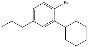 4-trans-n-Propylcyclohexylbromobenzene 구조식 이미지
