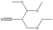 2-(Dimethoxymethyl)-3-ethoxypropanenitrile 구조식 이미지