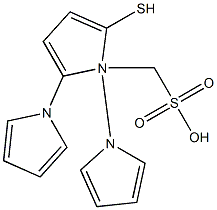 5-Mercaptoterazole-1-methanesulfonic acid 구조식 이미지