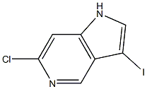 6-CHLORO-3-IODO-5-AZAINDOLE Structure